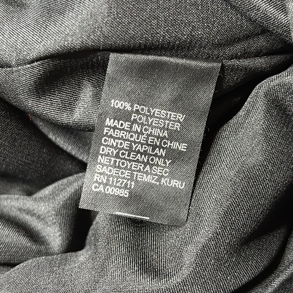 JAY GODFREY Black Faux Leather Scale Pattern Dress Size 4 - Picture 5 of 8